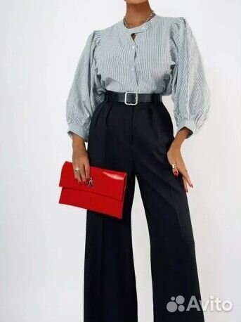 Рубашка женская рукав фонарик