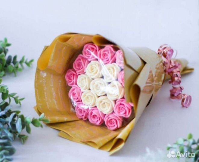 Шоколадный букет цветов