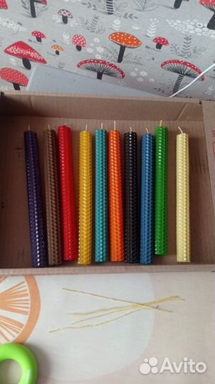 Свечи ароматизированные из натуральной вощины