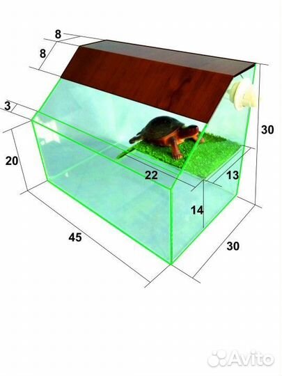 Акватеррариум для черепахи