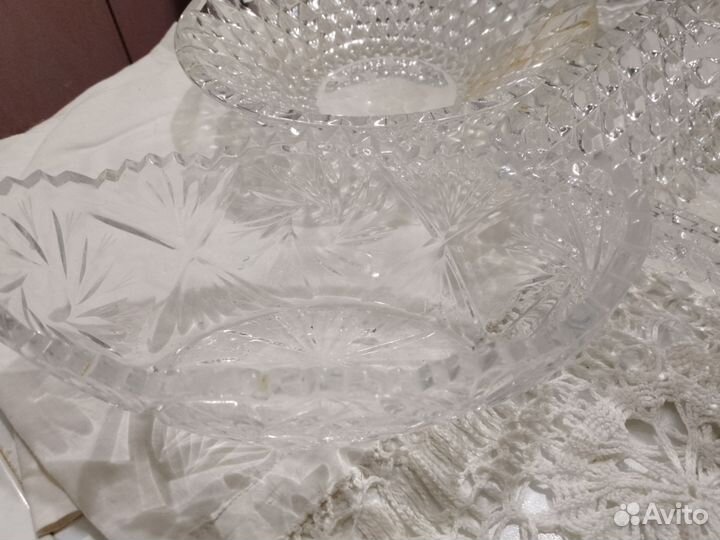 Салатницы конфетница хрусталь