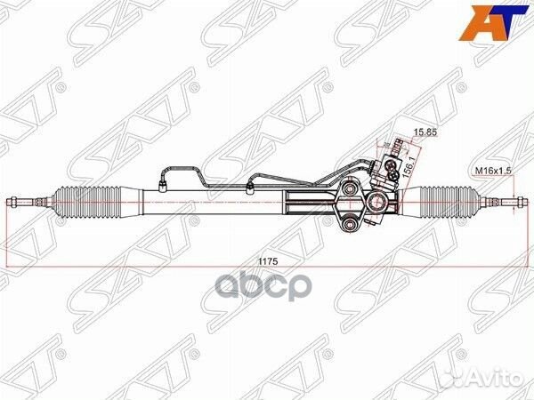 Рейка рулевая mitsubishi pajero V8#W/V9#W 07- L