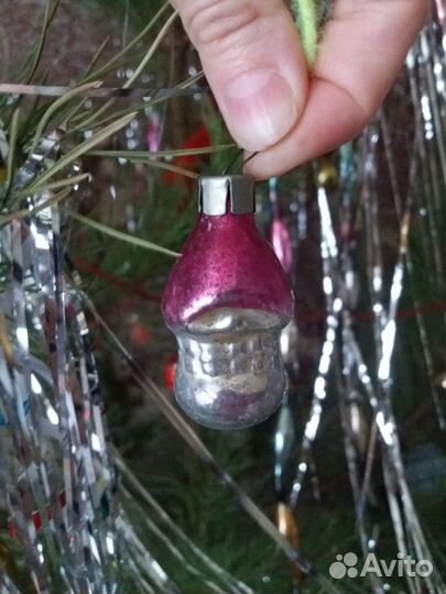 Стеклянная игрушка СССР 