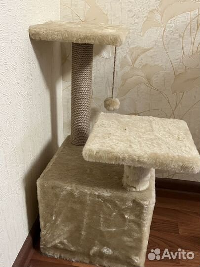 Когтеточка домик для кошки новая