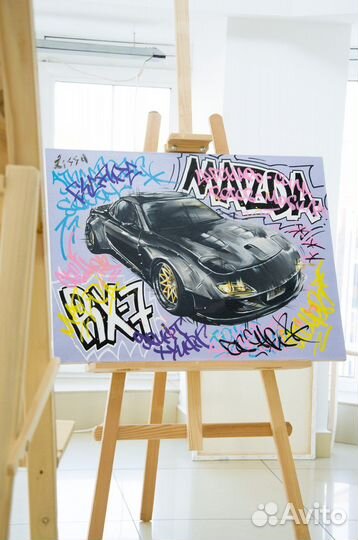 Картина акрилом на холсте 