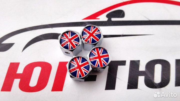 Колпачки на ниппель British flag с анти кражей