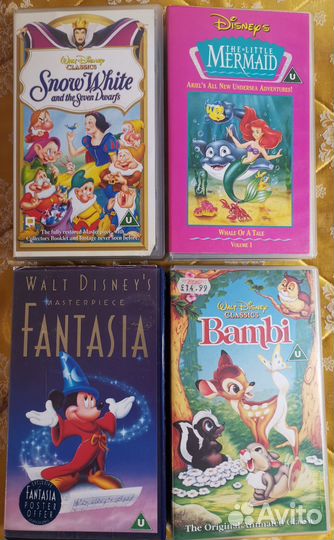 Мультфильмы Disney. VHS. На английском языке