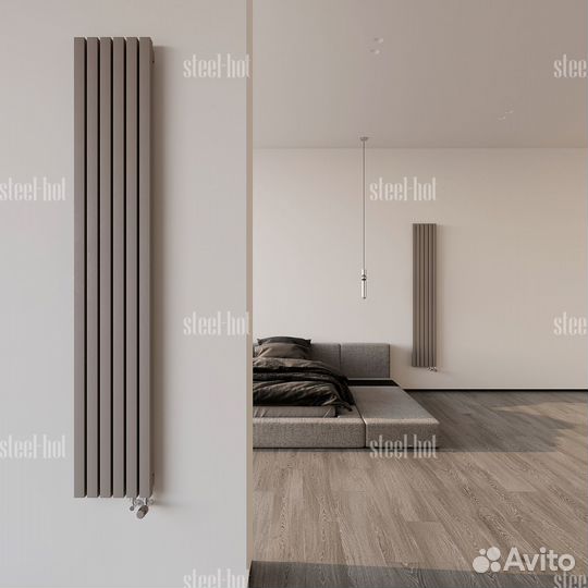 Вертикальный дизайн радиатор Steel V от производит