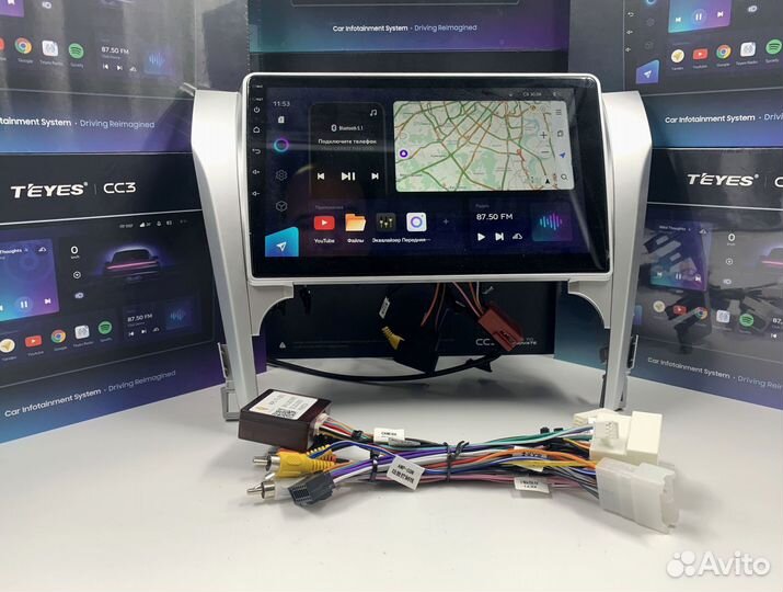 Магнитола на андройде Teyes CC3 4/64 для Toyota