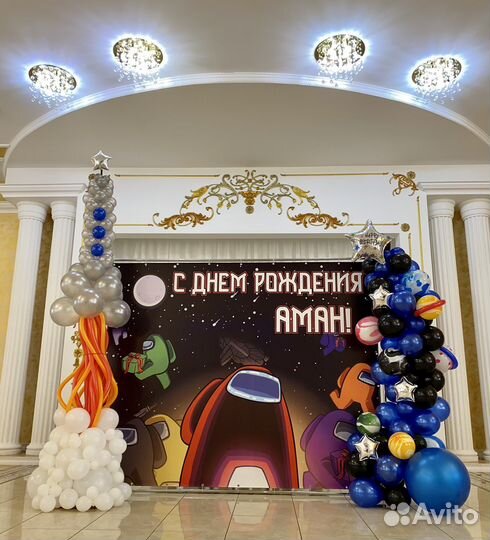 Украшение воздушными шарами