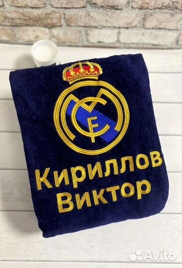 Халат велюровый+полотенце
