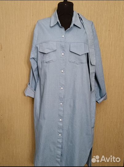 Платье р.50-52 джинсовое