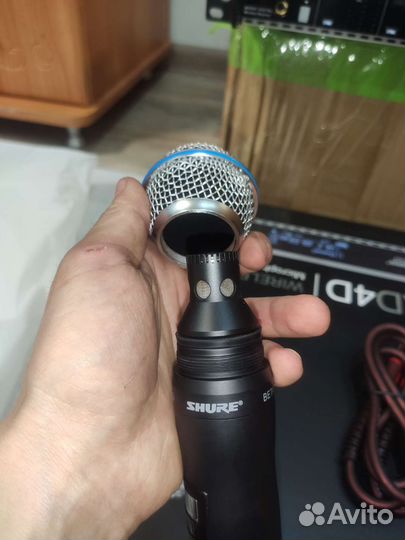 Радиомикрофоны shure ad4d beta58a skm8