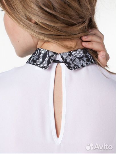 Блузка школьная с коротким рукавом