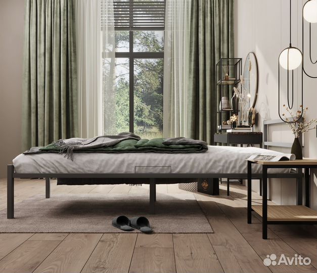 Металлическая кровать 90х200