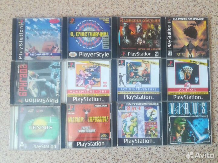 Игры Sony playstation, ps1 диски