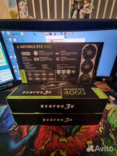 Видеокарта msi rtx 4060 ventyus 3x 8gb