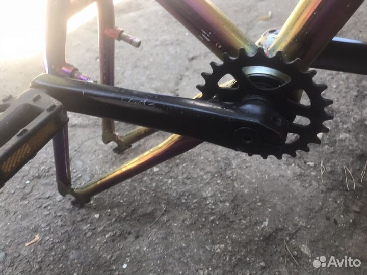 Рама с кареткой на бмх