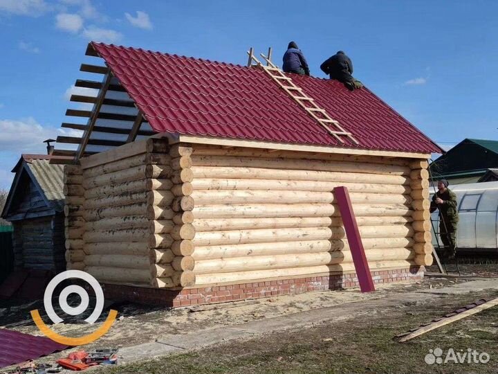 Сруб бани 6х4