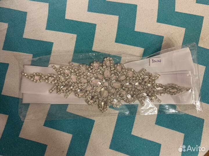 Свадебный пояс новый