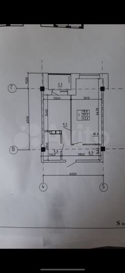 1-к. квартира, 42,6 м², 1/9 эт.