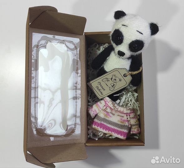 Вязаная панда