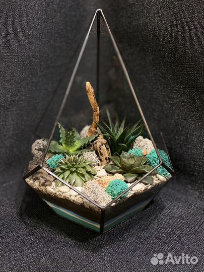 Флорариум,цветочная композиция