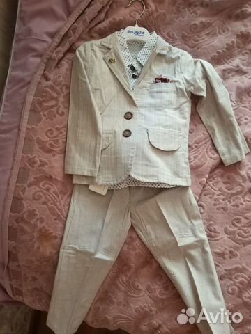 Костюм- тройка льняной на мальчика