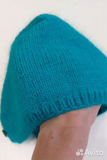 Чепчик вязаный женский