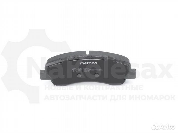 Колодки тормозные передние к-кт Metaco 3000-442