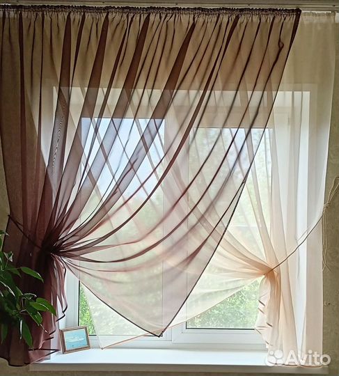 Штора для кухни новая