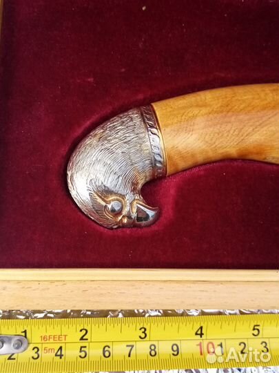 Нож Орёл. Златоуст. Ручная работа. Золото