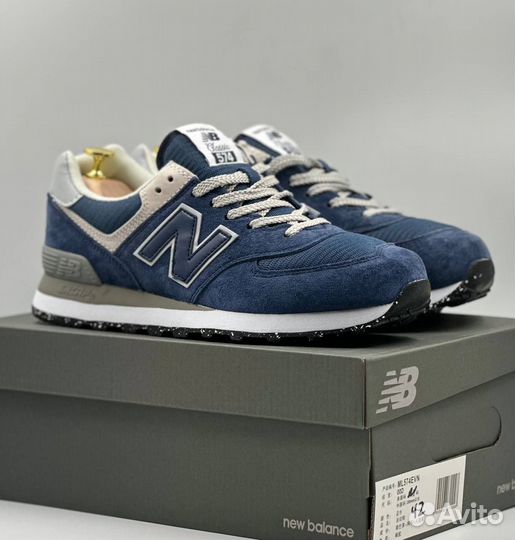 Кроссовки мужские New Balance 574 blue синие