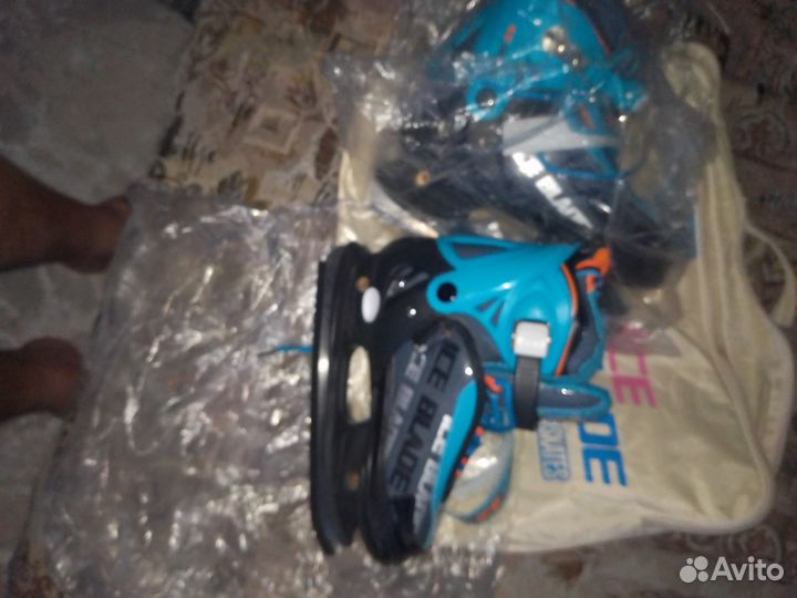 Коньки детские раздвижные 34 37 размер