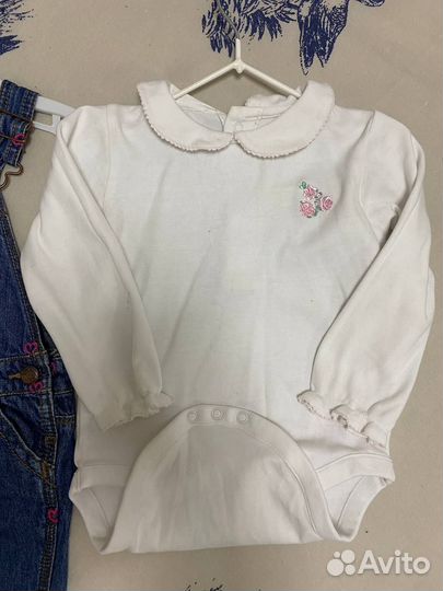 Комбинезон oshkosh и боди next для девочки 80-86