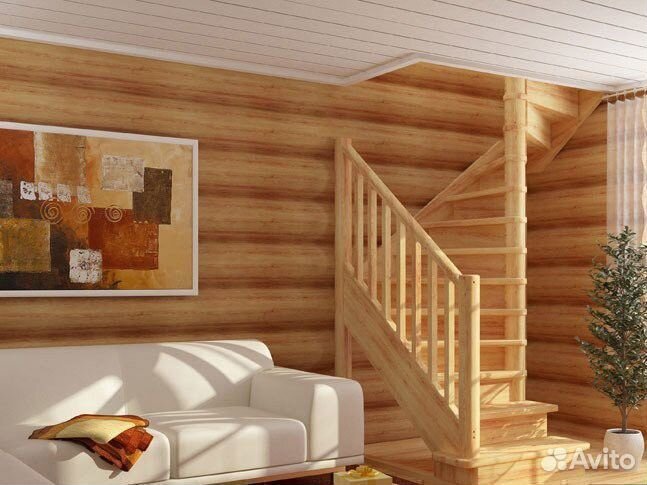 Деревянная лестница лс-05м под покраску