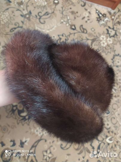 Шапка норковая женская