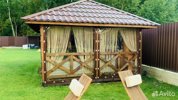 Мягкие окна (шторы) для террас, беседок, веранд