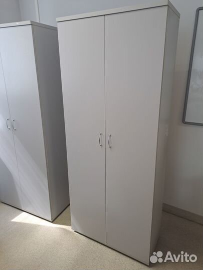 Шкаф для одежды офисный серый