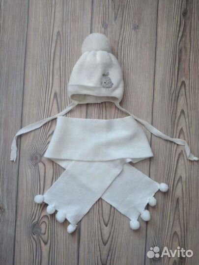 Комплект шапка, шарф(осень- весна)