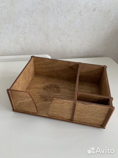 Салфетница деревянная