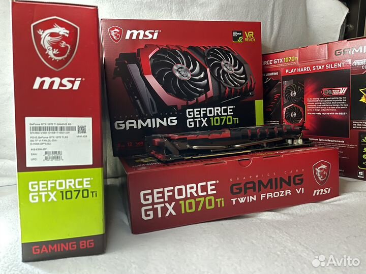 Видеокарта MSI GTX 1070 Ti gaming 8G