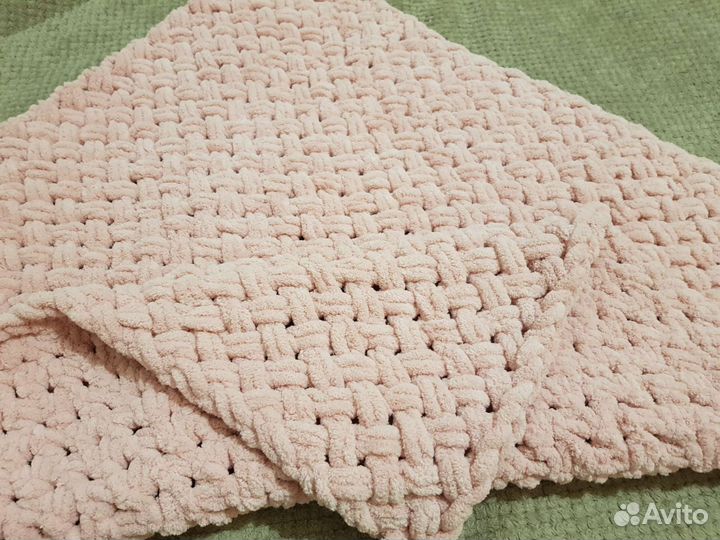 Плед детский вязаный ручная работа