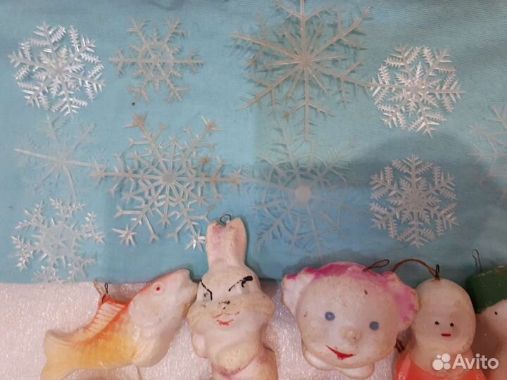 Елочные игрушки ссср.пенопласт.снежинка