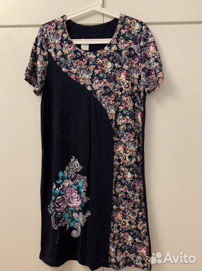 Платье трикотажное размер 48