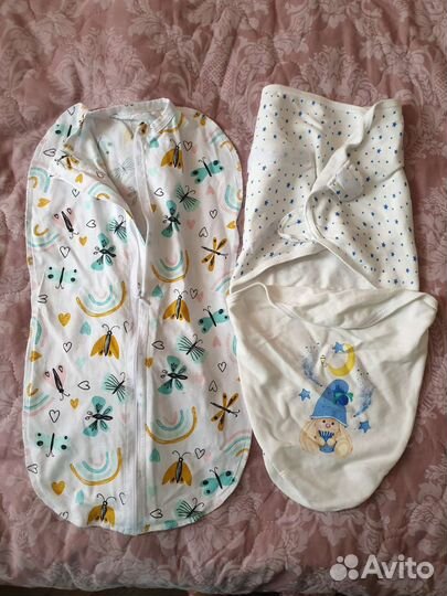 Пеленка для новорождённого на застежке