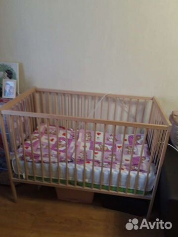 Кроватка детская с матрасами