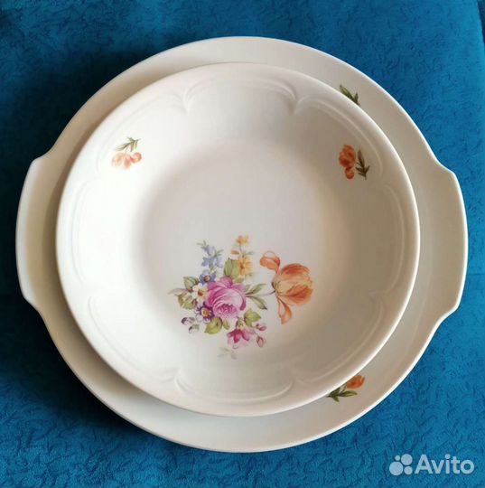 Блюдо фарфоровое Кahla времен СССР