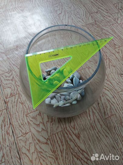 Шар аквариум и ракушки