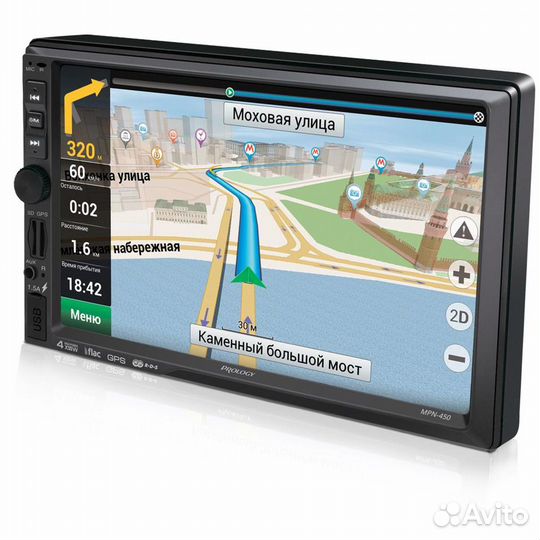 Навигационная 2 DIN магнитола prology MPN-450